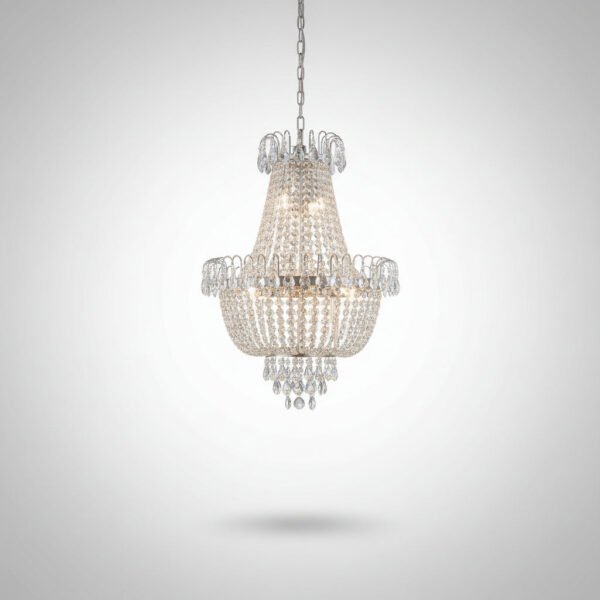 Large Gold Crystal Chandelier Modern Ceiling Light Fixture for Living Room Dining Room Hallway Bedroom